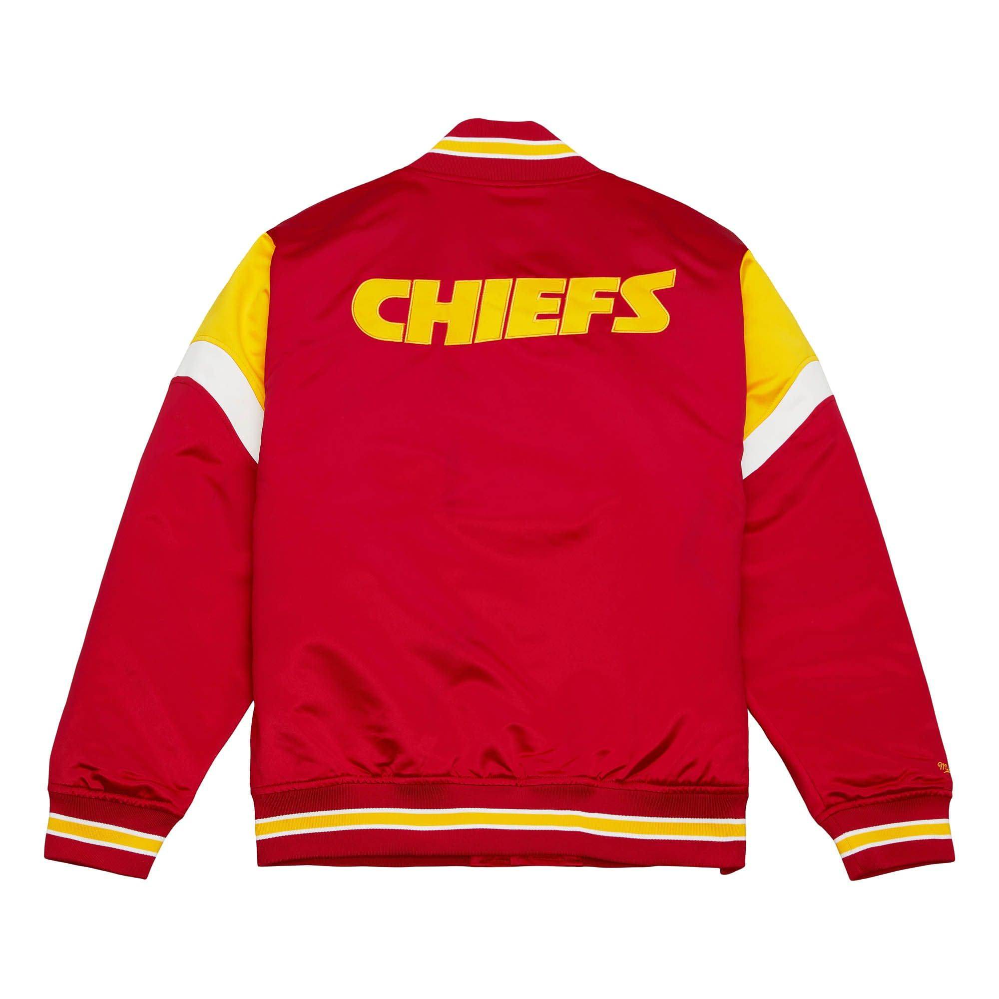 Kansas City Chiefs NFL Heavyweight Satin Jacke rot - STADIUMDREAMS