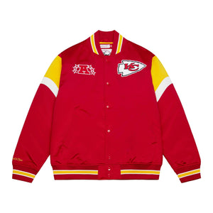 Kansas City Chiefs NFL Heavyweight Satin Jacke rot - STADIUMDREAMS