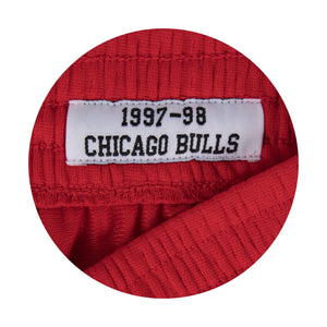 Chicago Bulls NBA Swingman Shorts 1997-1998 rot - STADIUMDREAMS