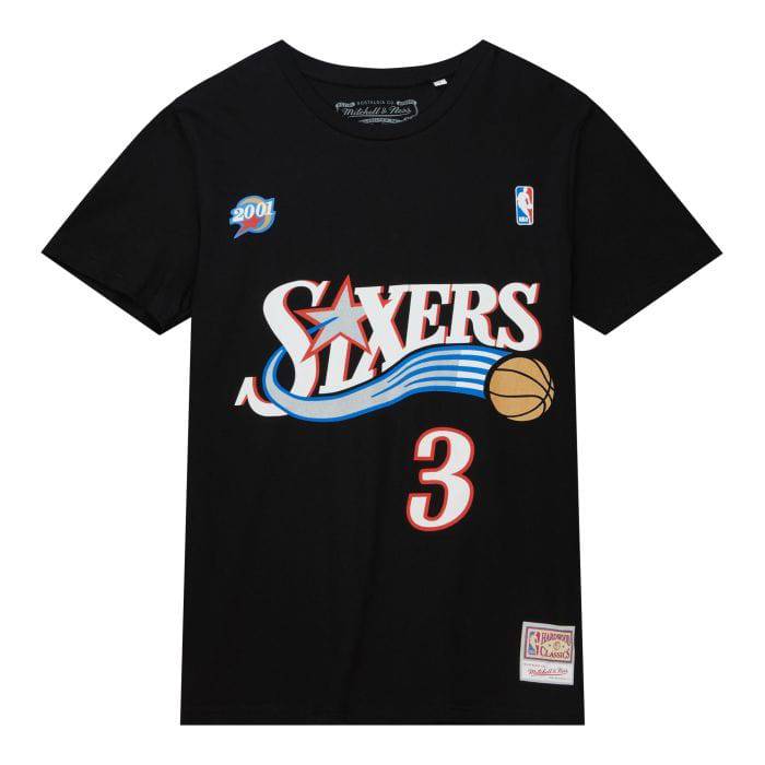 Philadelphia 76ers Allen Iverson NBA Name & Number T-Shirt schwarz - STADIUMDREAMS