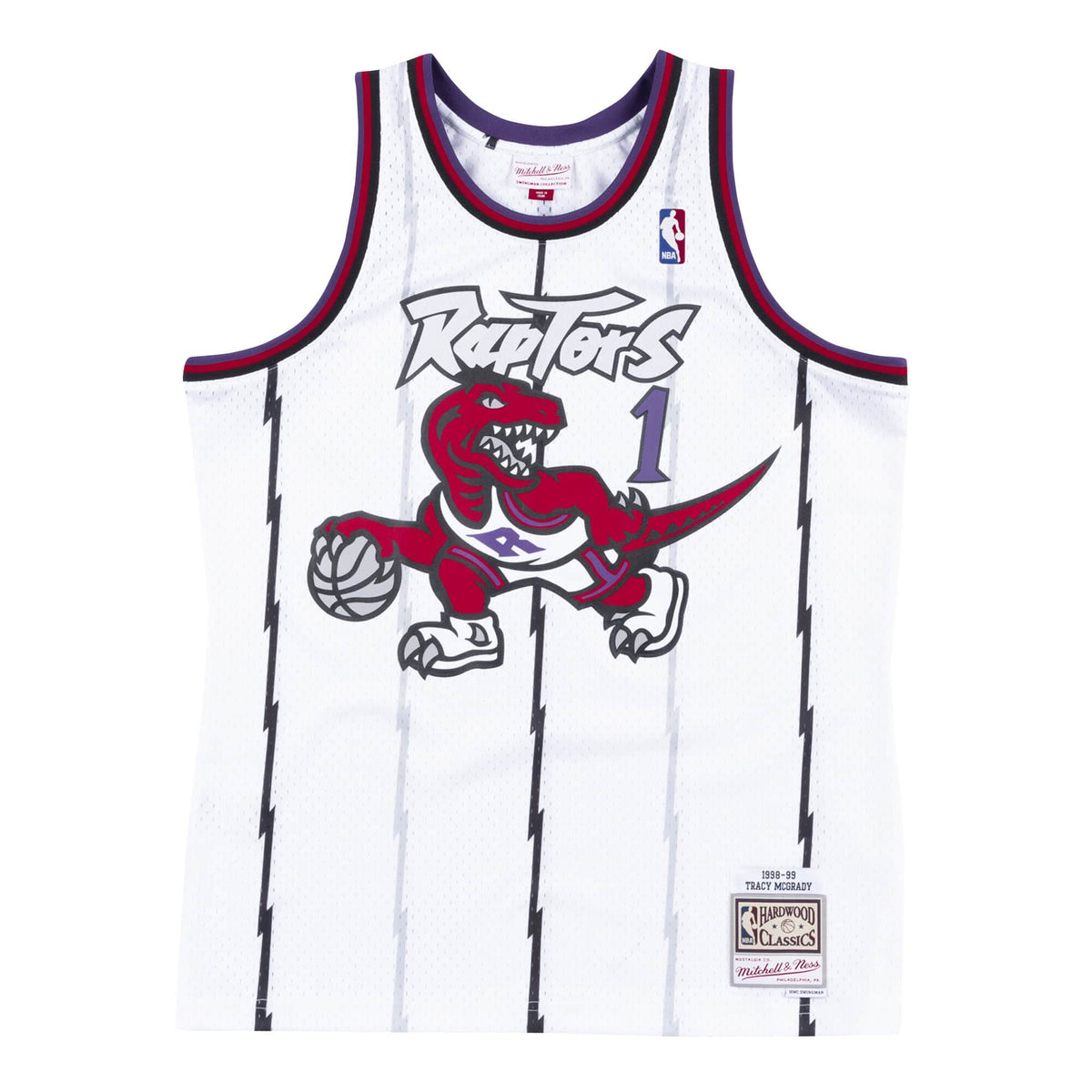 Tracy McGrady Toronto Raptors Mitchell & Ness NBA Swingman Trikot 1998-1999 Weiss - STADIUMDREAMS