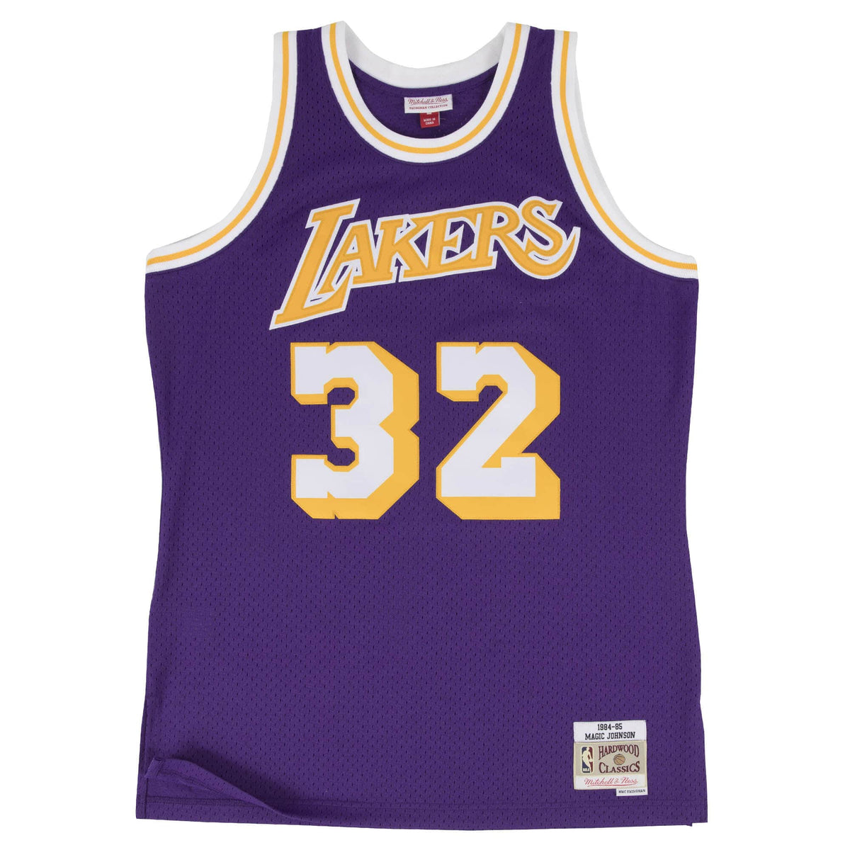 Magic Johnson Los Angeles Lakers Mitchell & Ness NBA Swingman Trikot 1984-1985 Lila - STADIUMDREAMS