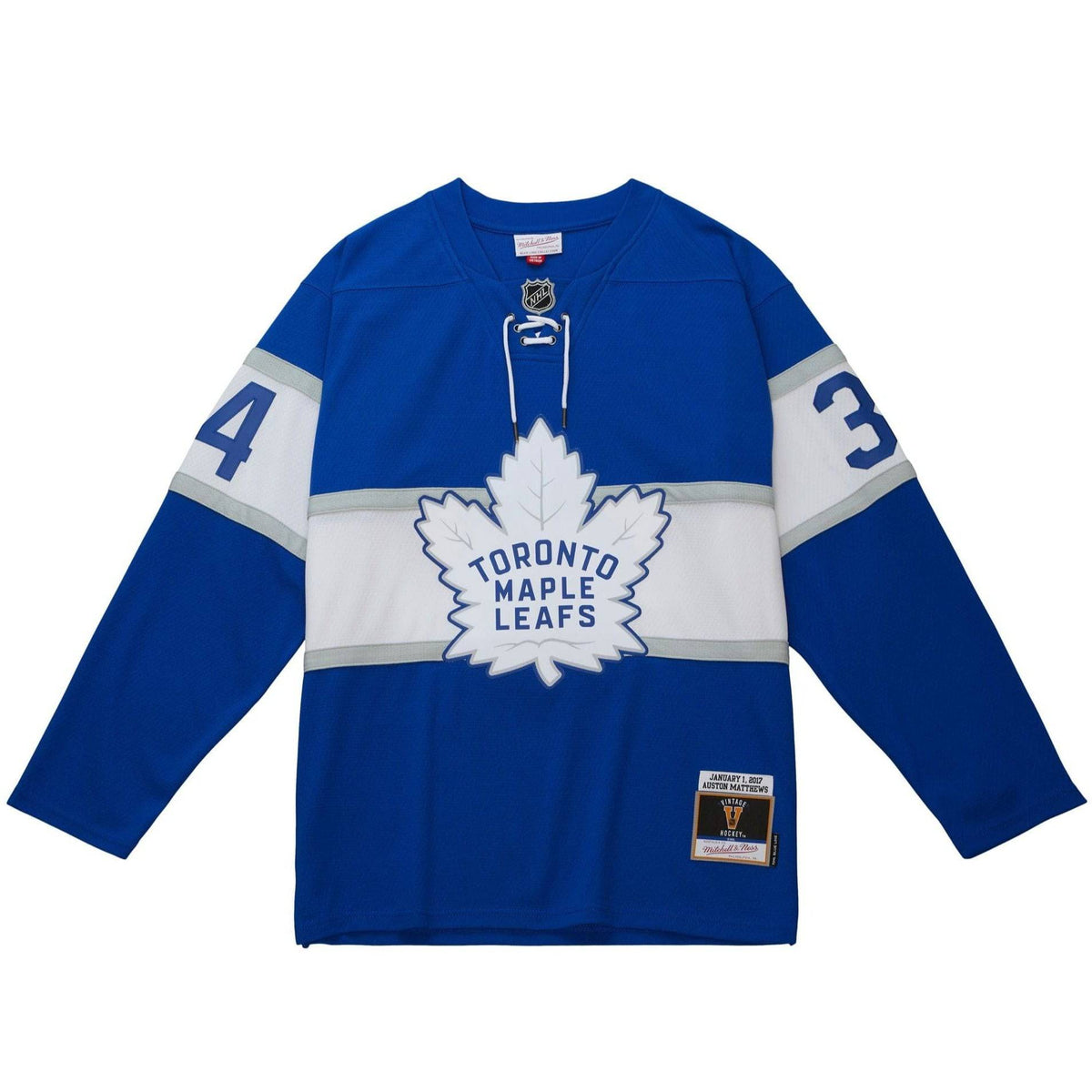 Toronto Maple Leafs Auston Matthews 2017 NHL Trikot blau - STADIUMDREAMS