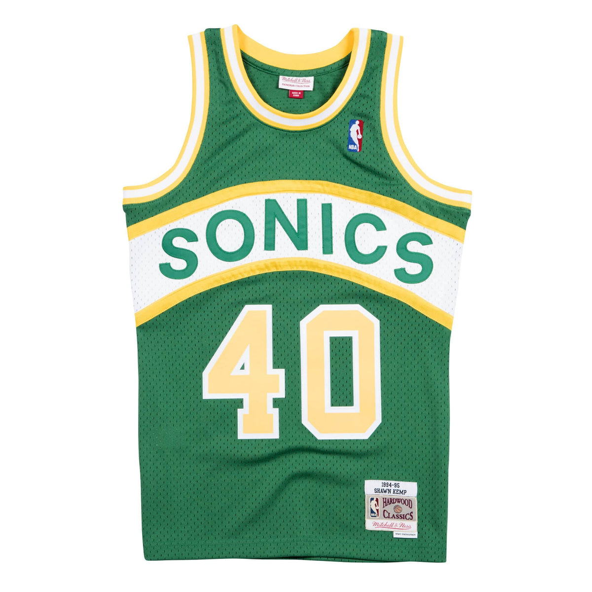 Seattle Supersonics Shawn Kemp NBA Swingman Trikot 1994-1995 grün - STADIUMDREAMS