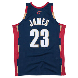 Cleveland Cavaliers Lebron James NBA Swingman Trikot 2008-2009 navy - STADIUMDREAMS