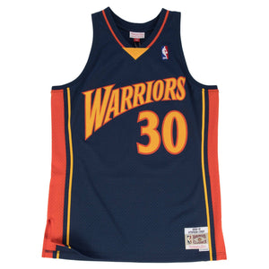 Golden State Warriors Steph Curry NBA Swingman Trikot 2009-2010 navy - STADIUMDREAMS