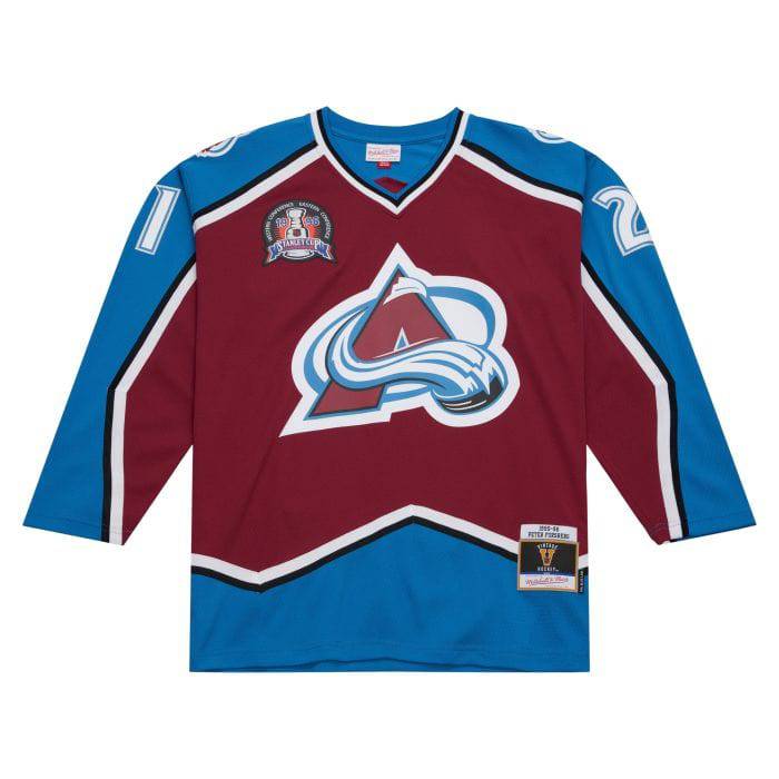 Colorado Avalanche Peter Forsberg 1995 NHL Trikot rot - STADIUMDREAMS