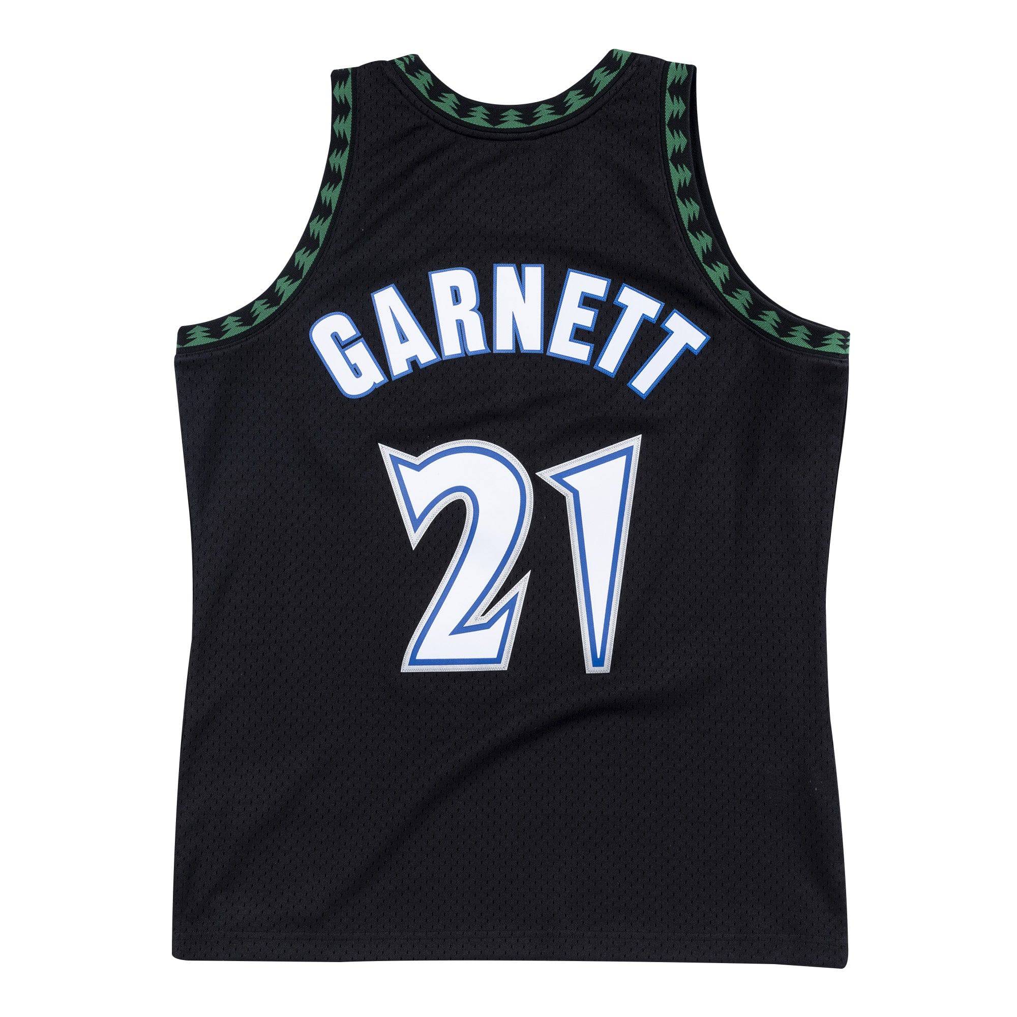 Minnesota Timberwolves Kevin Garnett NBA Swingman Trikot 1997-1998 schwarz - STADIUMDREAMS