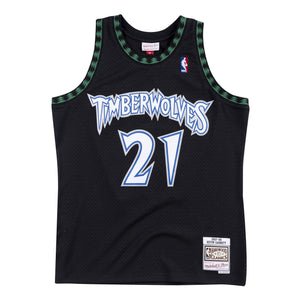 Minnesota Timberwolves Kevin Garnett NBA Swingman Trikot 1997-1998 schwarz - STADIUMDREAMS