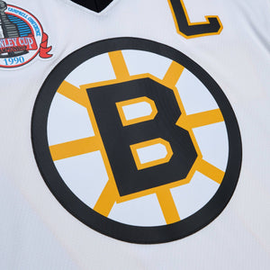 Boston Bruins Ray Bourque 1989 NHL Trikot weiss - STADIUMDREAMS