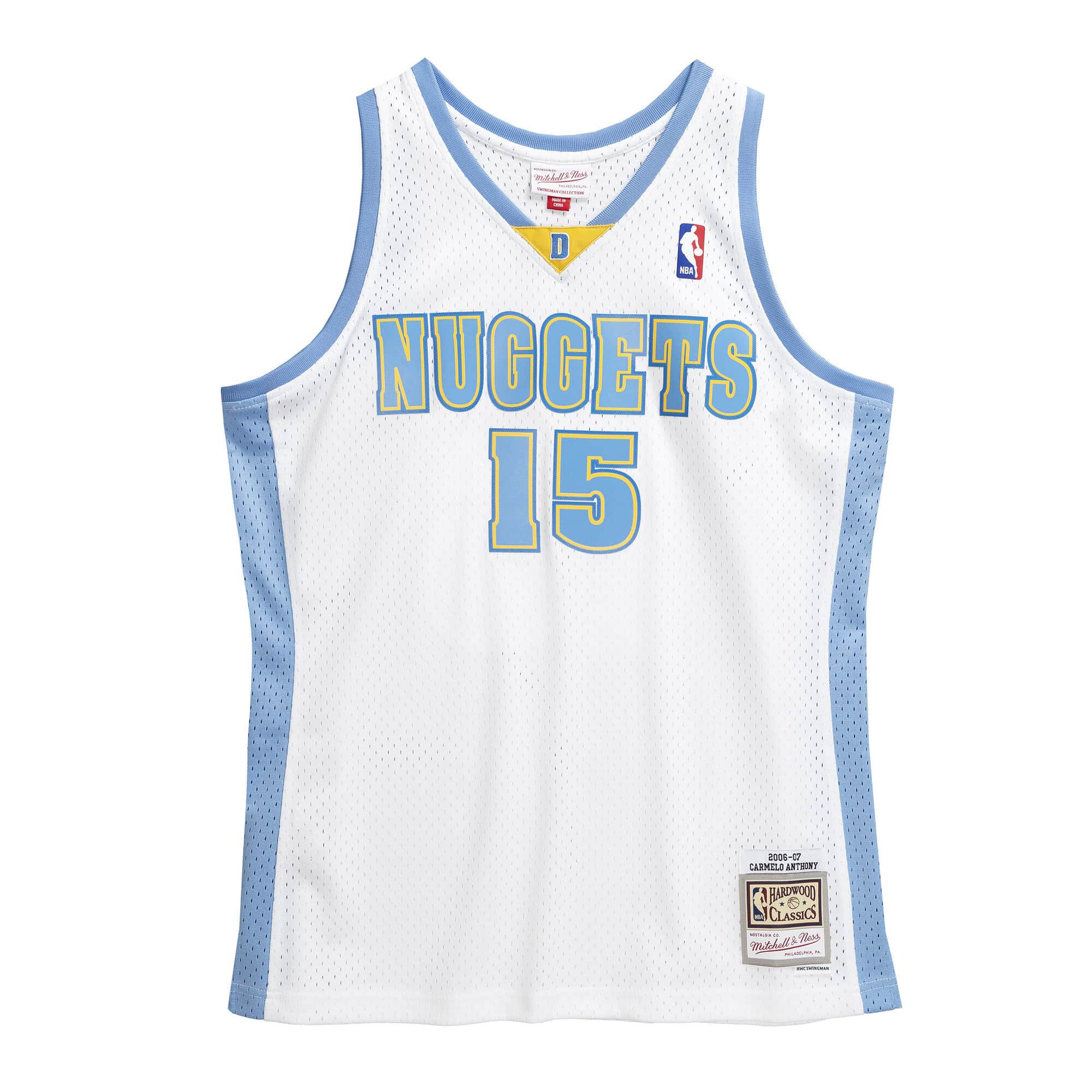 Denver Nuggets Carmelo Anthony Swingman Trikot 06 07 weiB STADIUMDREAMS