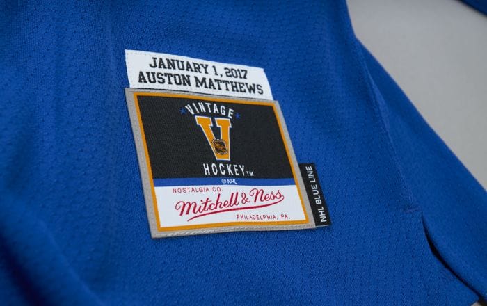 Mitchell & Ness Trikots Toronto Maple Leafs Auston Matthews 2017 NHL Trikot blau