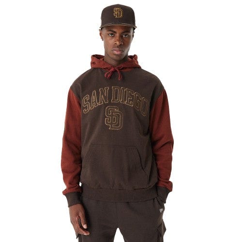 San Diego Padres MLB Team Patch Hoodie braun - STADIUMDREAMS