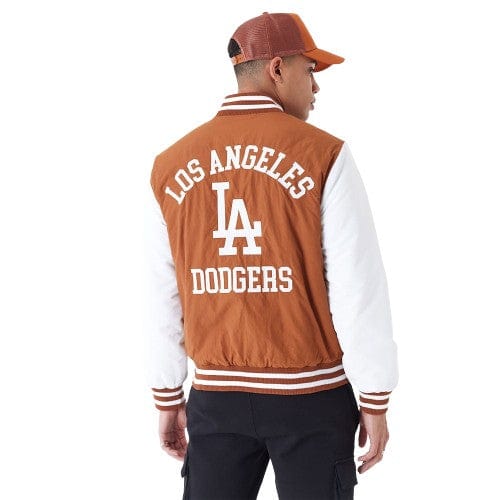 Los Angeles Dodgers MLB Team Wordmark Bomberjacke braun - STADIUMDREAMS