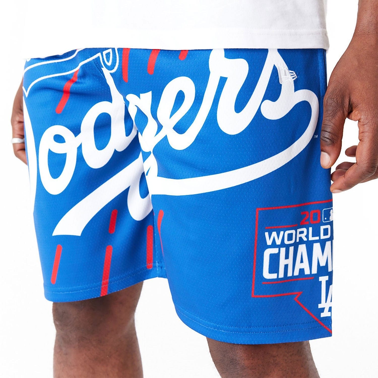 Los Angeles Dodgers MLB Large Logo Short blau - STADIUMDREAMS