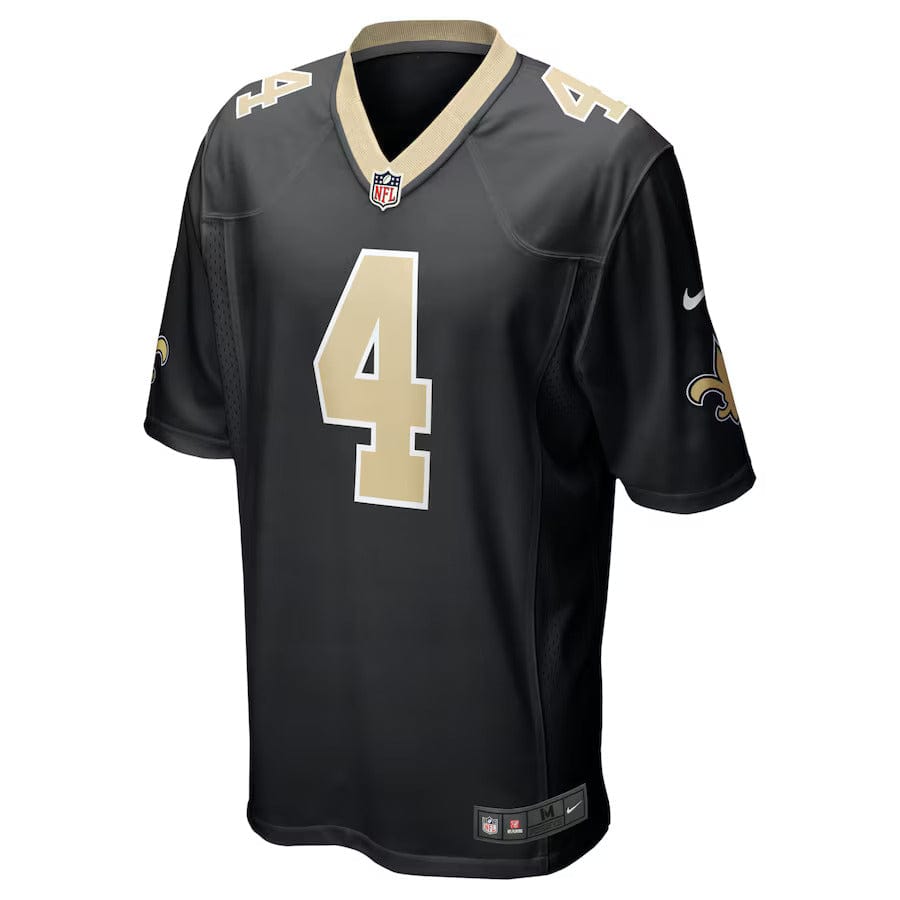 New Orleans Saints Derek Carr Nike Game Football NFL Trikot Home Schwarz - STADIUMDREAMS