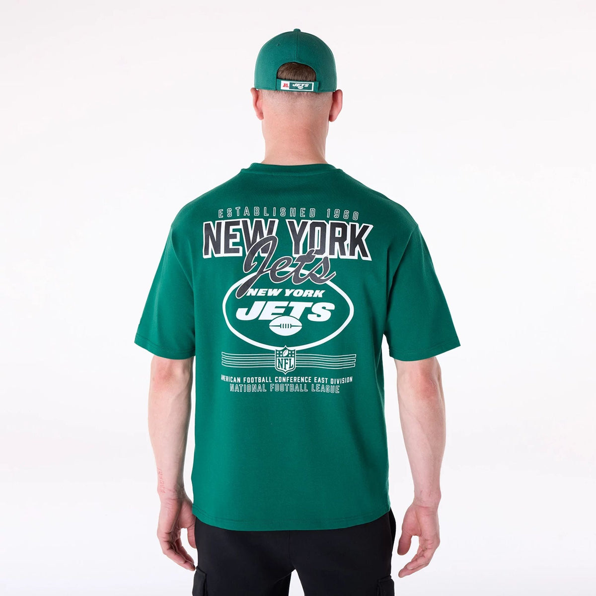 New York Jets New Era Backprint Oversized NFL T-Shirt Grün - STADIUMDREAMS