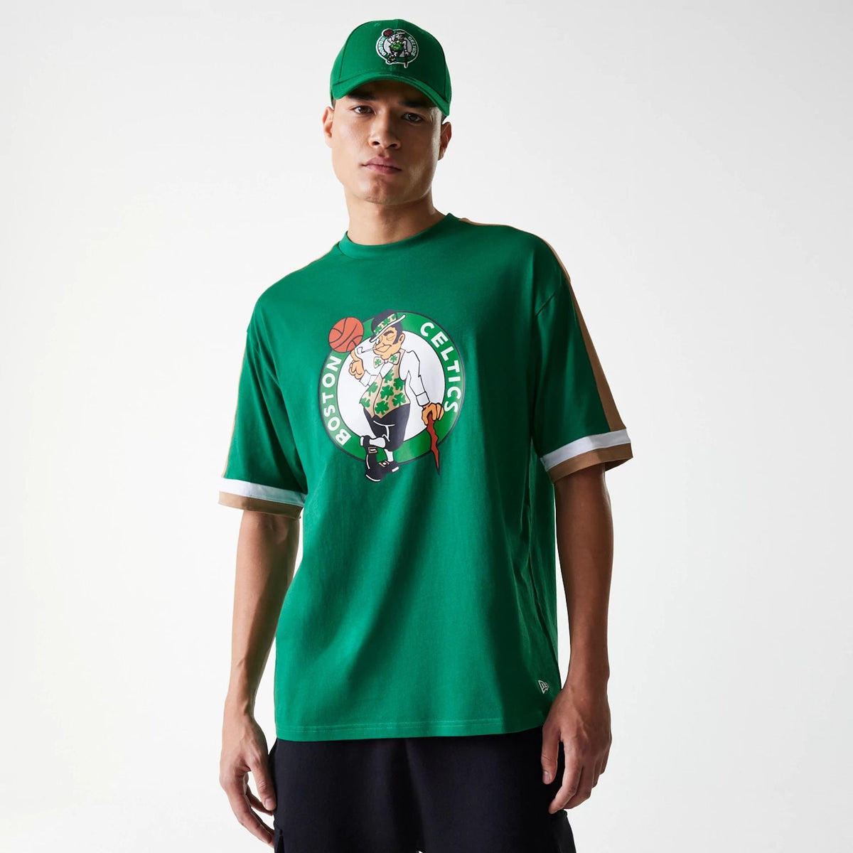 Boston Celtics New Era NBA Panel T-Shirt Grün - STADIUMDREAMS