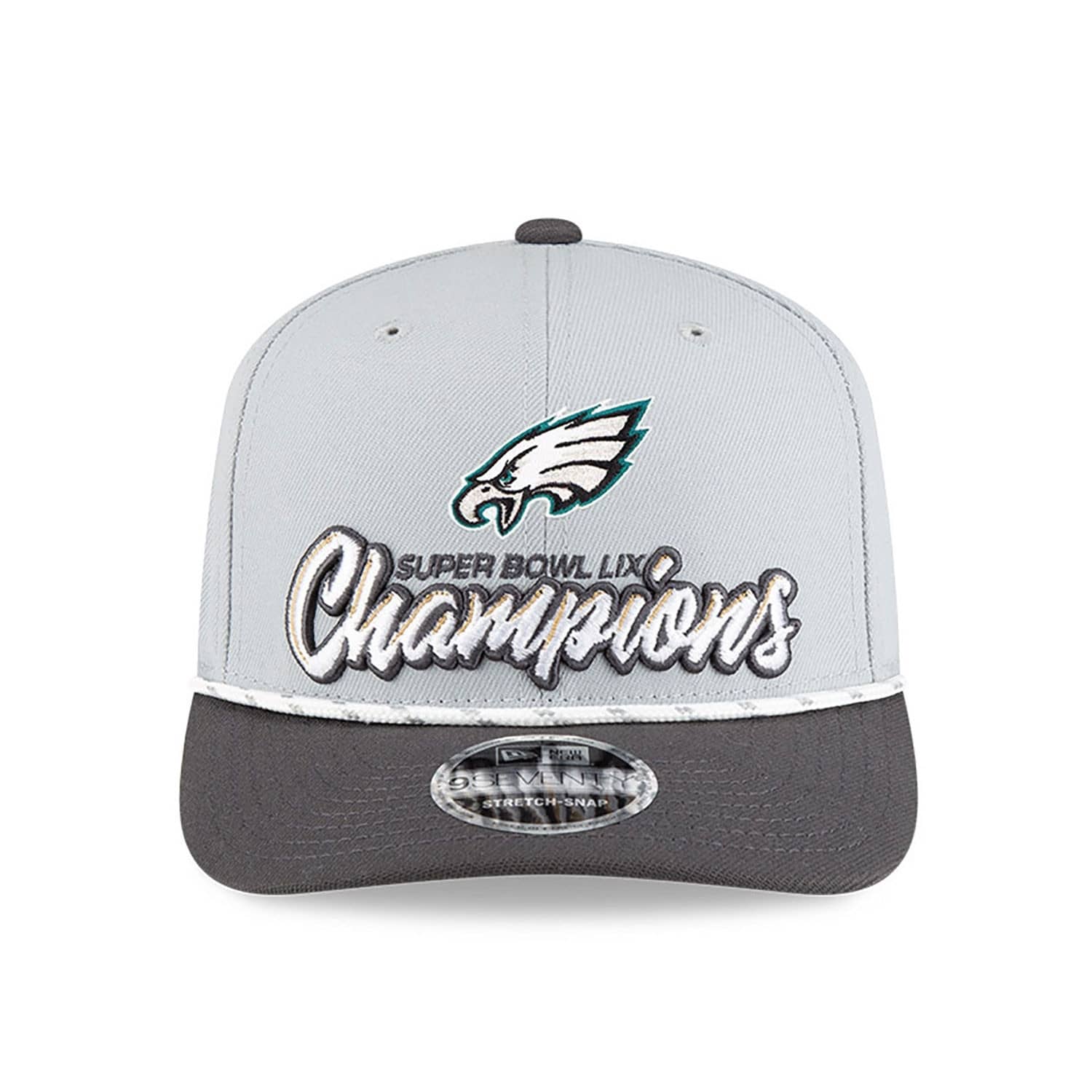 Philadelphia Eagles New Era Super Bowl LIX Champions 9SEVENTY NFL Cap Grau - STADIUMDREAMS