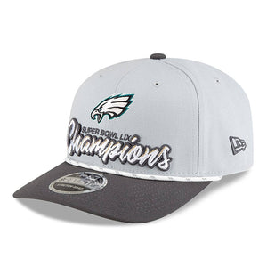 Philadelphia Eagles New Era Super Bowl LIX Champions 9SEVENTY NFL Cap Grau - STADIUMDREAMS