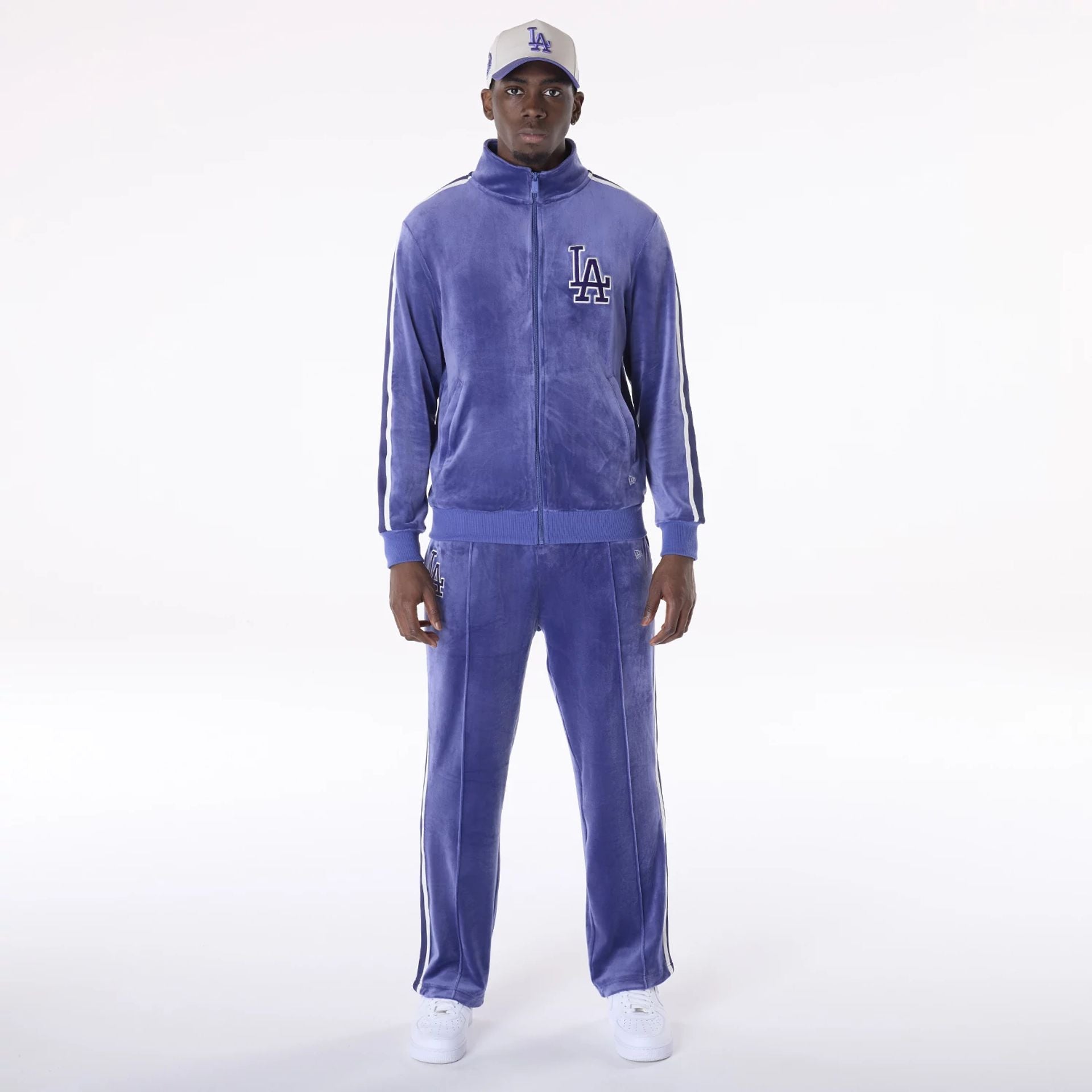 Los Angeles Dodgers New Era Velour MLB Jogginghose Lila - STADIUMDREAMS