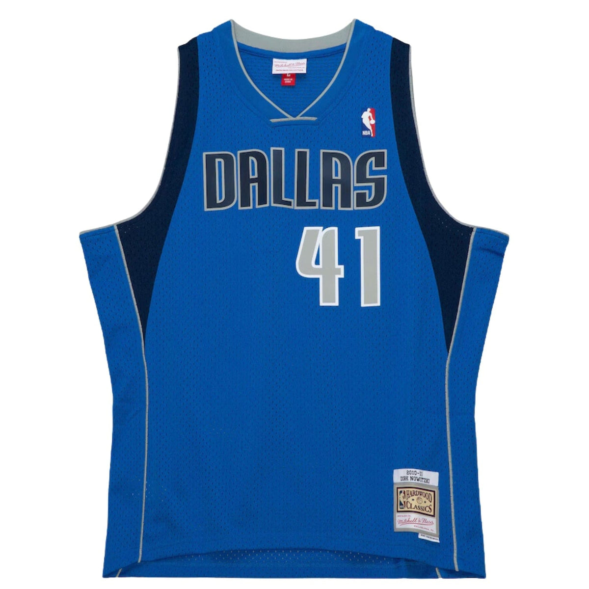 Dirk Nowitzki #41 Dallas Mavericks Mitchell & Ness NBA Swingman Trikot 2010 Blau - STADIUMDREAMS