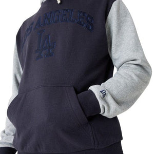 Los Angeles Dodgers MLB Team Patch Oversized Hoodie navy - STADIUMDREAMS