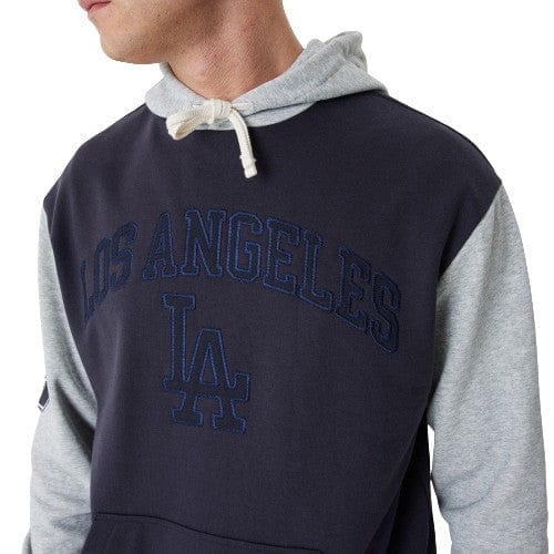 Los Angeles Dodgers MLB Team Patch Oversized Hoodie navy - STADIUMDREAMS