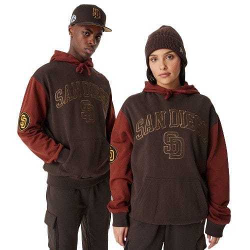 San Diego Padres MLB Team Patch Hoodie braun - STADIUMDREAMS