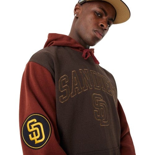 San Diego Padres MLB Team Patch Hoodie braun - STADIUMDREAMS