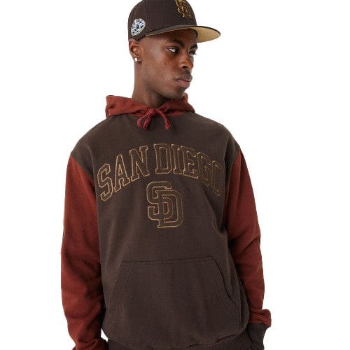 San Diego Padres MLB Team Patch Hoodie braun - STADIUMDREAMS