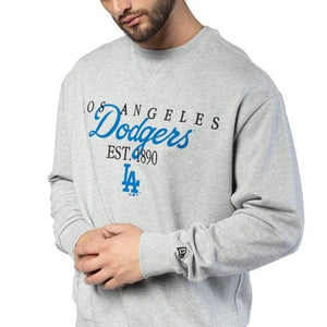 Los Angeles Dodgers MLB Lifestyle Crewneck Pullover grau - STADIUMDREAMS