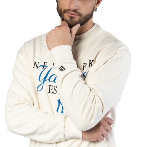 New York Yankees MLB Lifestyle Crewneck Pullover weiss - STADIUMDREAMS