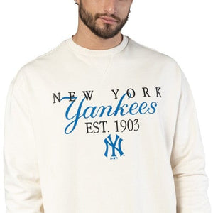 New York Yankees MLB Lifestyle Crewneck Pullover weiss - STADIUMDREAMS