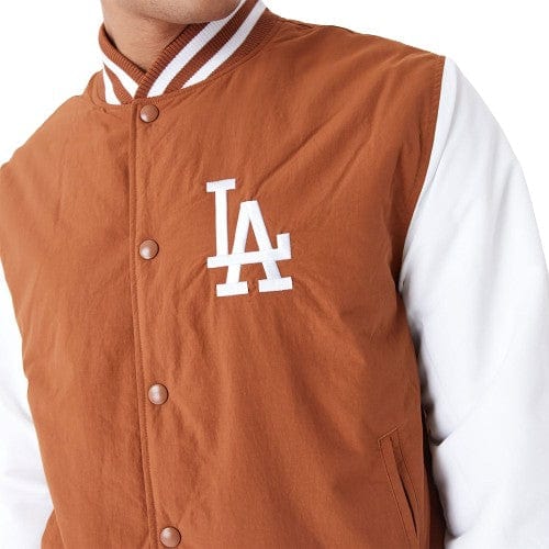 Los Angeles Dodgers MLB Team Wordmark Bomberjacke braun - STADIUMDREAMS