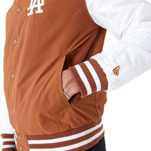 Los Angeles Dodgers MLB Team Wordmark Bomberjacke braun - STADIUMDREAMS