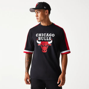 Chicago Bulls New Era NBA Panel T-Shirt Schwarz - STADIUMDREAMS