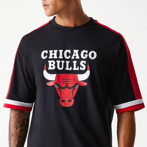 Chicago Bulls New Era NBA Panel T-Shirt Schwarz - STADIUMDREAMS