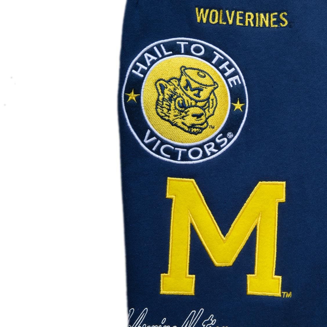 Michigan Wolverines NCAA Champ City Fleece Jogger Sweatpants navy - STADIUMDREAMS