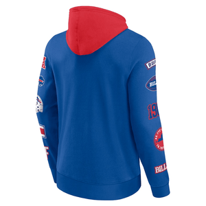 Buffalo Bills Patched Out Fleece Hoodie NFL Fanatics Blau - STADIUMDREAMS