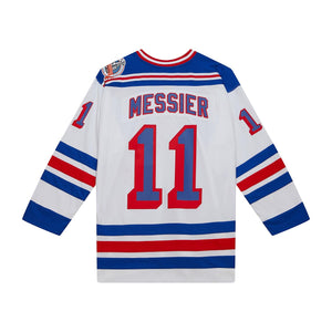 New York Rangers Mark Messier Mitchell & Ness 1993 NHL Trikot Weiss - STADIUMDREAMS