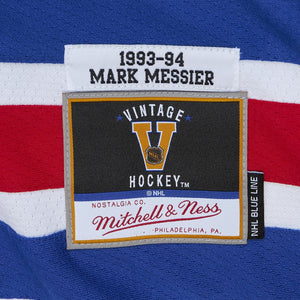 New York Rangers Mark Messier Mitchell & Ness 1993 NHL Trikot Weiss - STADIUMDREAMS