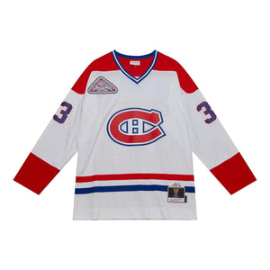 Montreal Canadiens Patrick Roy Mitchell & Ness 1992 NHL Trikot Weiss - STADIUMDREAMS