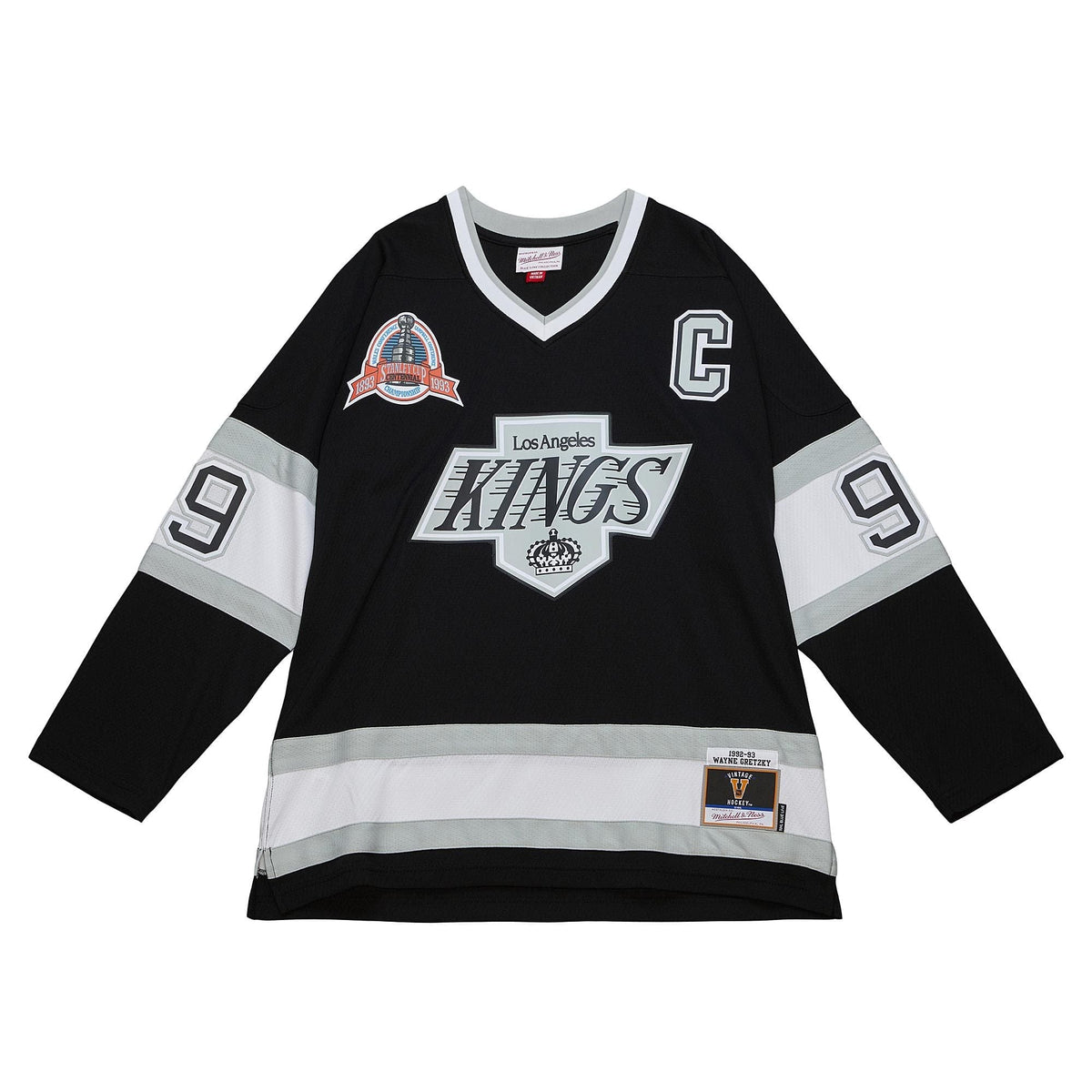 Los Angeles Kings Wayne Gretzky Mitchell & Ness 1992 NHL Trikot Schwarz - STADIUMDREAMS