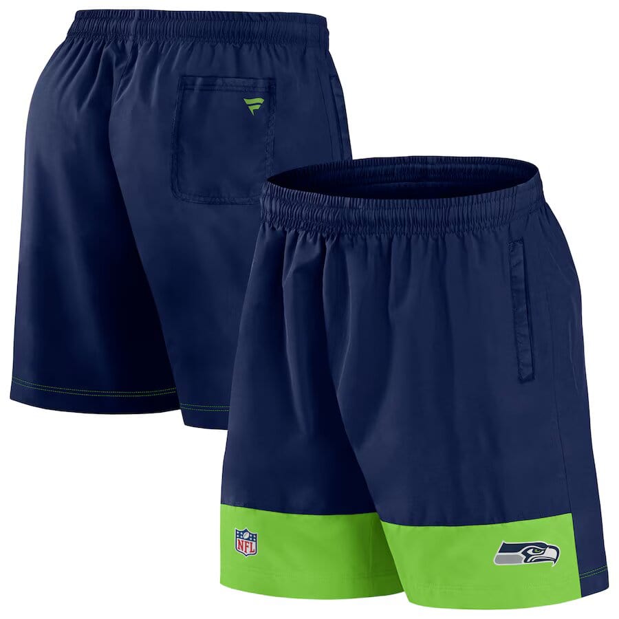 Seattle Seahawks Fanatics NFL Woven Short Navy - STADIUMDREAMS