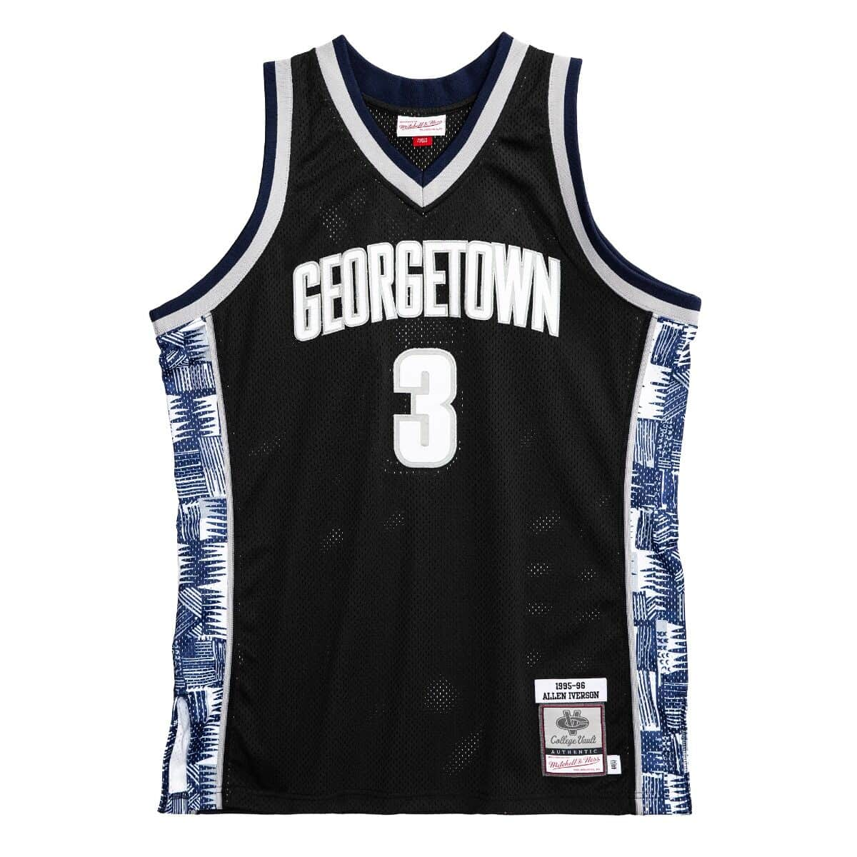 Allen Iverson Georgetown Hoyas NCAA Swingman Trikot 1995-1996 schwarz - STADIUMDREAMS