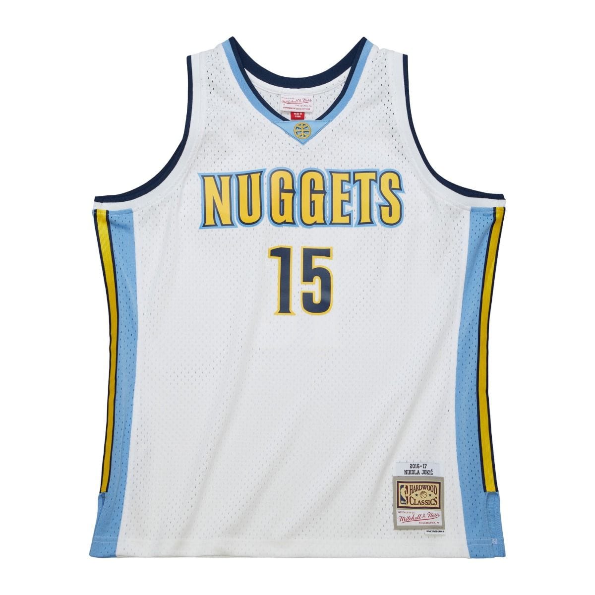 Nikola Jokic #15 Denver Nuggets Mitchell & Ness NBA Swingman Trikot 2016 Weiß - STADIUMDREAMS