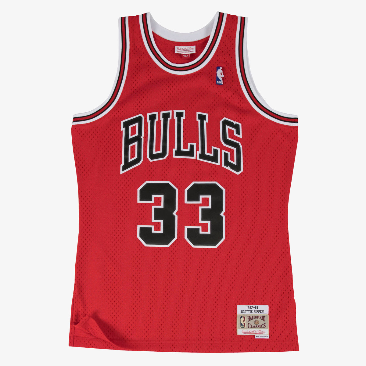 Scottie Pippen #33 Chicago Bulls Mitchell & Ness NBA Swingman Trikot 1997 Rot - STADIUMDREAMS