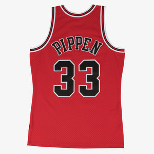 Scottie Pippen #33 Chicago Bulls Mitchell & Ness NBA Swingman Trikot 1997 Rot - STADIUMDREAMS