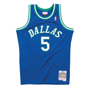 Jason Kidd Dallas Mavericks Mitchell & Ness NBA Swingman Trikot 1994-1995 Blau - STADIUMDREAMS